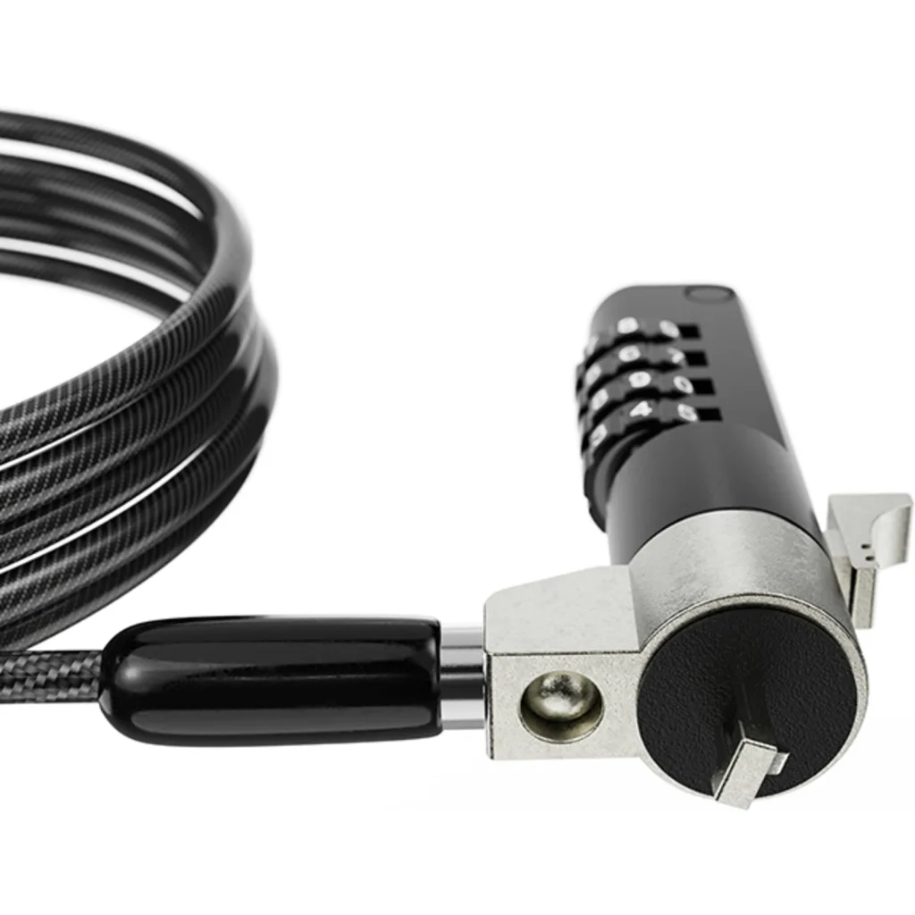 Imagen 1 de Cable de Seguridad KlipX KSD-360 Slot Estandar T-bar Tipo K Long 2 mts CON CLAVE