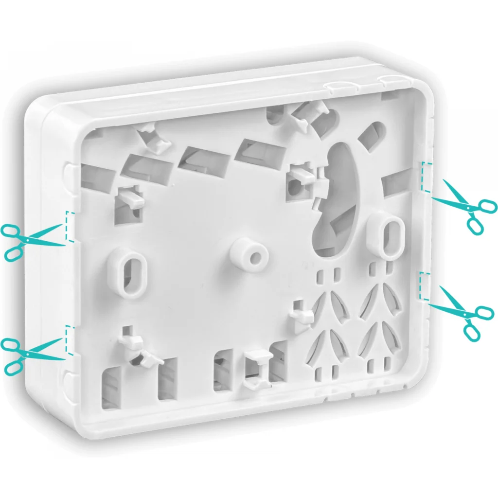 Imagen 6 de Caja Blanca p/Riel-DIN inc-4-Mang 2-CL-Rectang IP20 para Fibra NAP