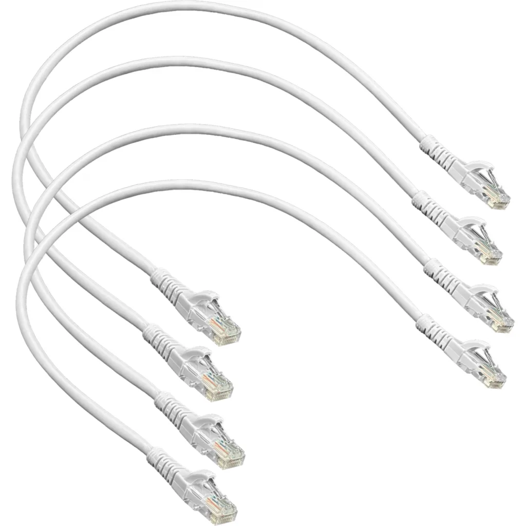 Imagen 1 de LINKMADE 4UN 50CM CAT5E GRIS LSZH CABLE PATCH INYECTADO MULTIFILAR