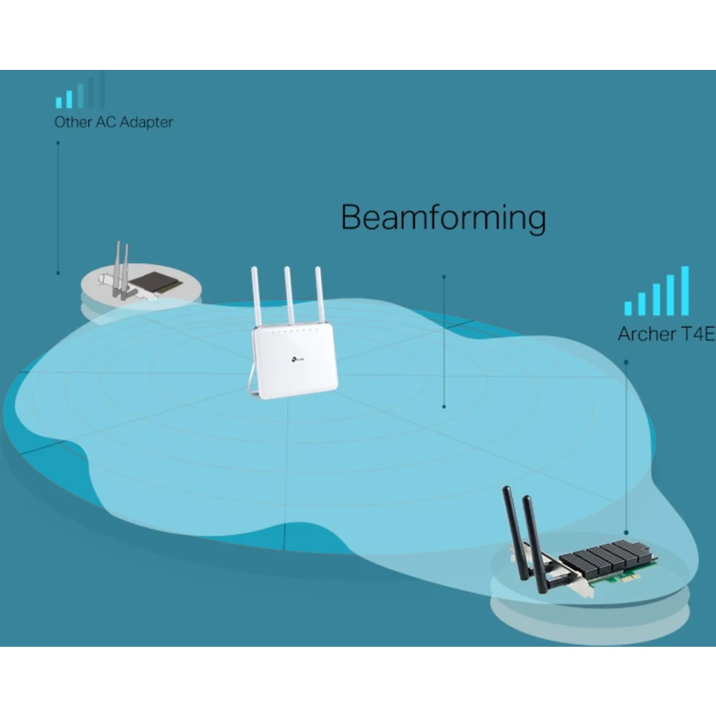 Imagen 4 de Tarjeta de Red Inalámbrica Interna TP-Link Archer T4E WiFi 5 PCIe 2 DuaBand LowP