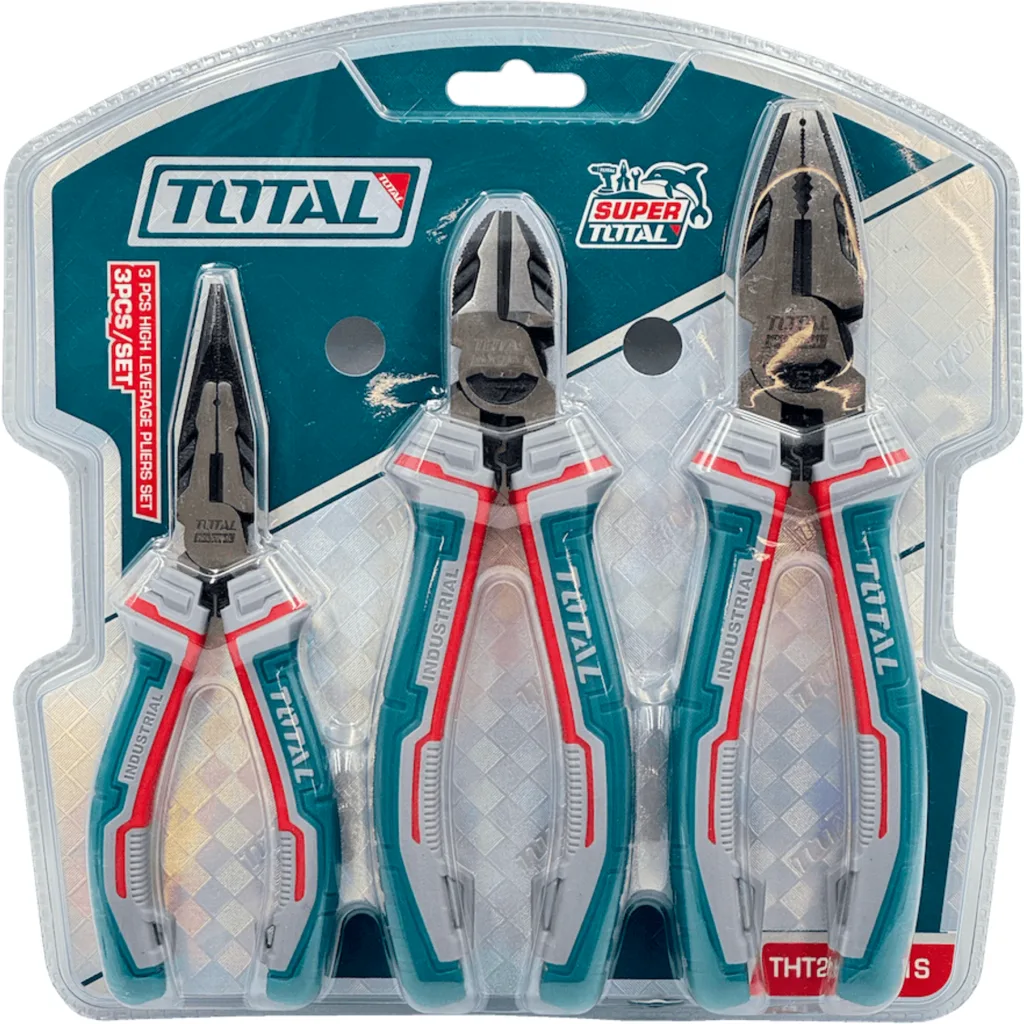 Imagen 3 de TOTAL Set de Alicates Industrial 3-Piezas 6-7-8-pulgadas THT2K0301S