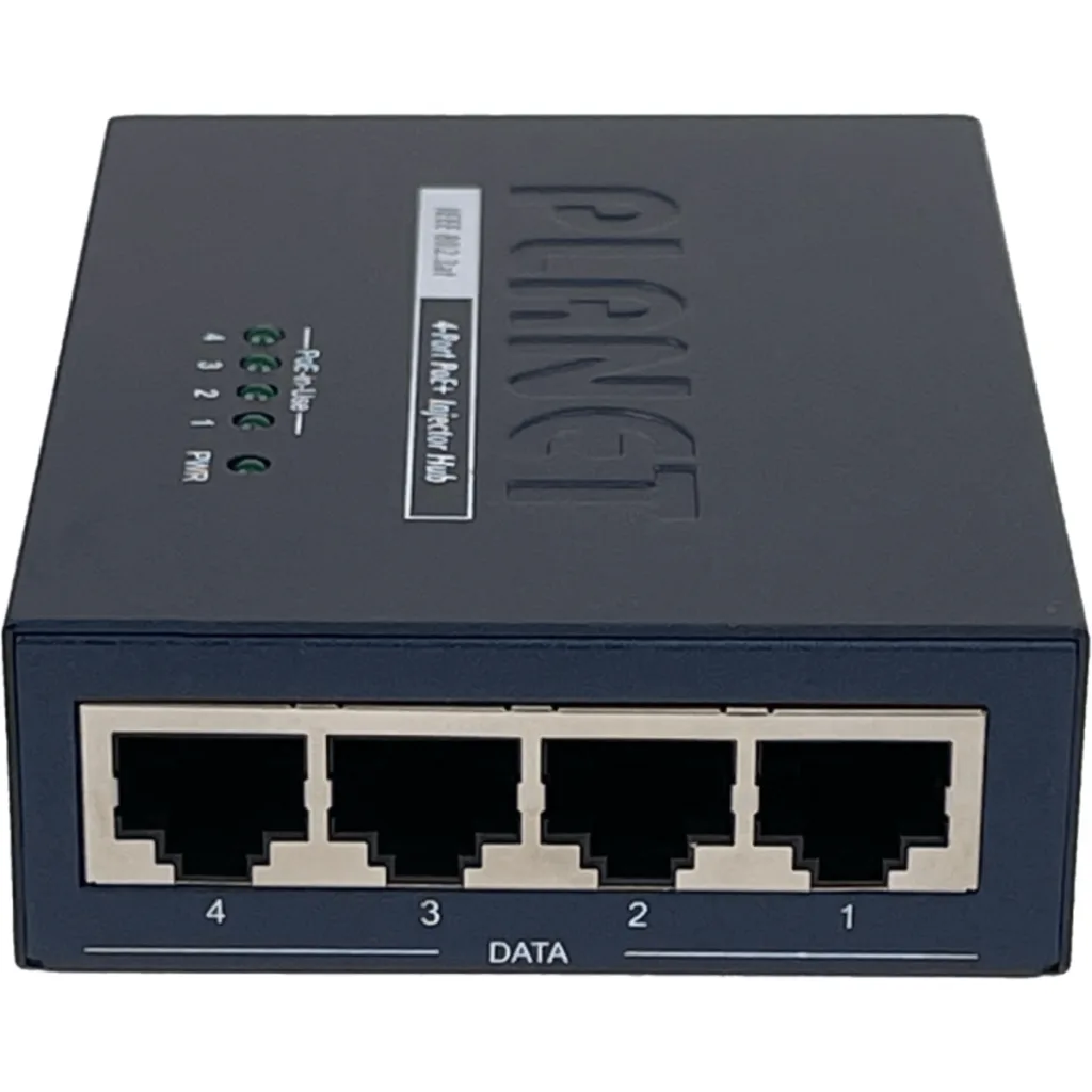 Imagen 3 de PLANET HUB 4-PoE+af/at 120W-Tot Gigabit inyector Multiple inc54V/130W