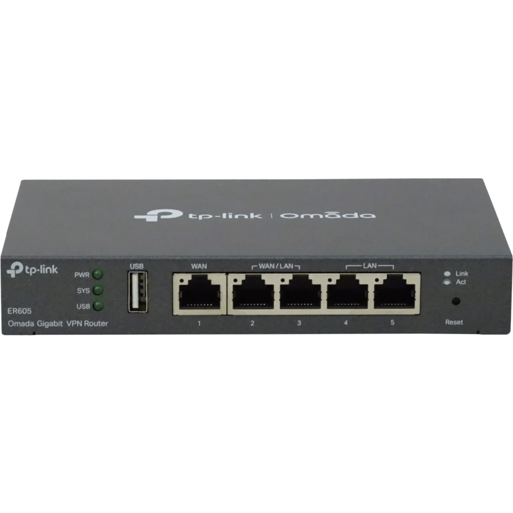 Router TP-Link ER605 V2 VPN Gigabit VPN 3 puertos Ethernet WAN + 1 USB WAN