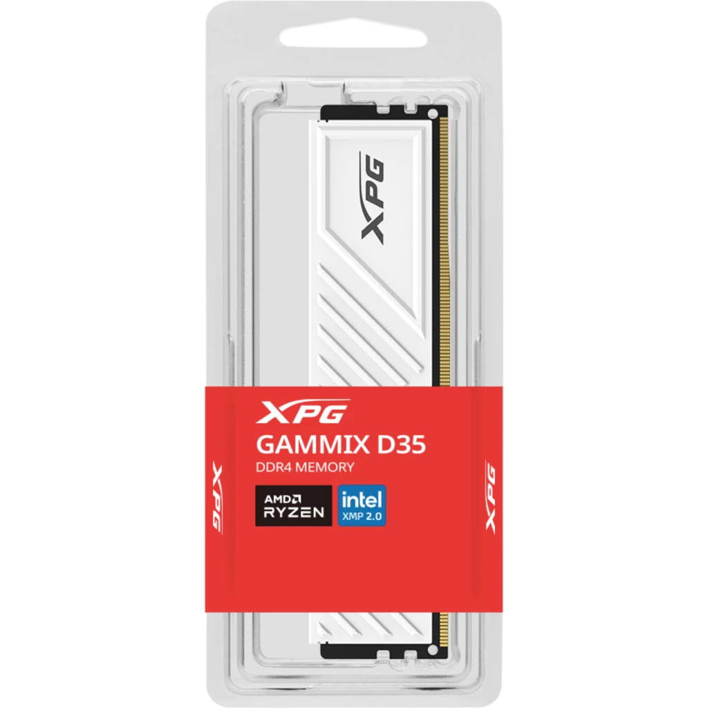 Imagen 3 de Memoria RAM 8GB DDR4 3200MHz DIMM CL16 Non-ECC 1.35v 288p - Adata WHITE D35
