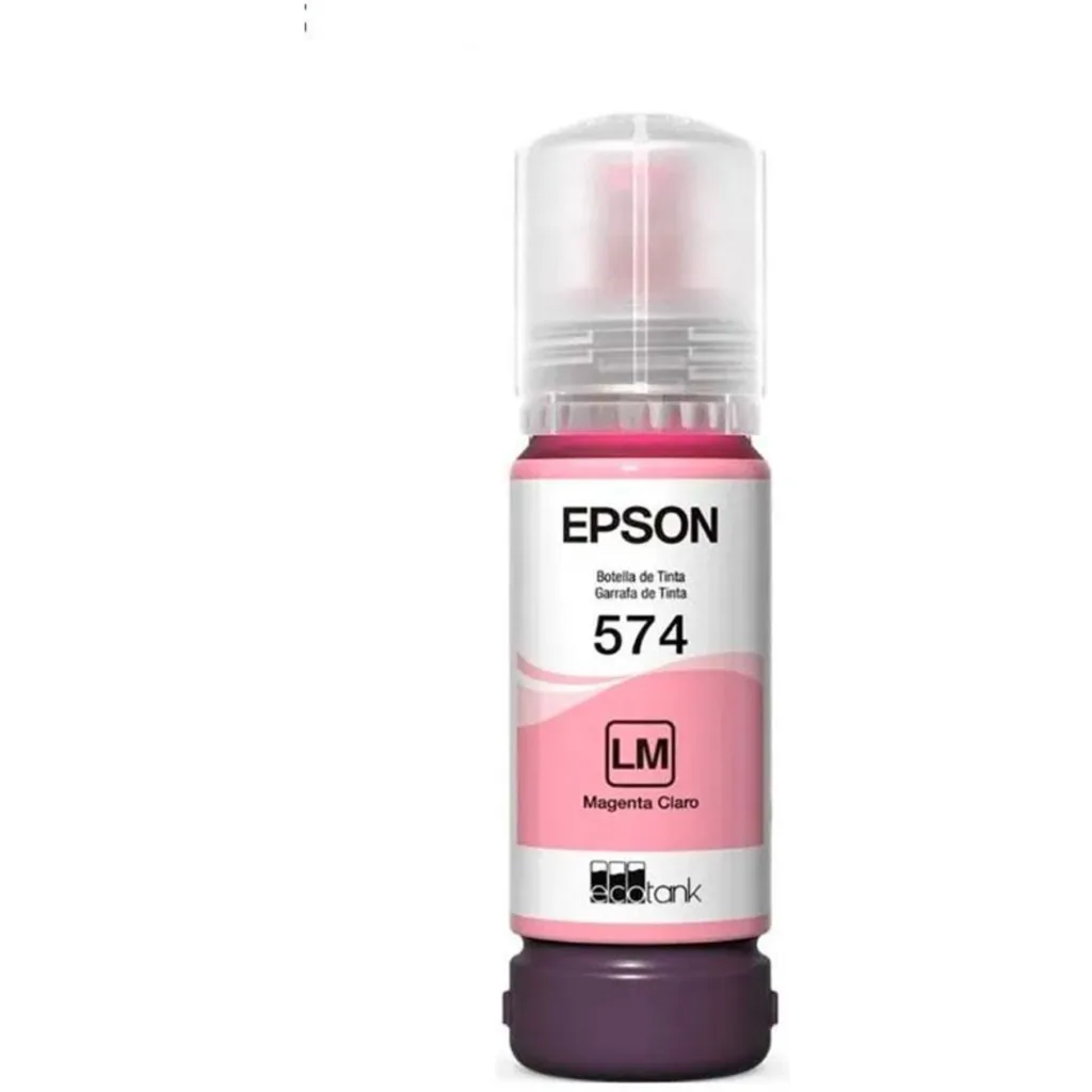 Imagen 1 de Botella de Tinta Epson T574 Magenta Light, EcoTank L8050/L18050, 7.300 Pág 70ml 