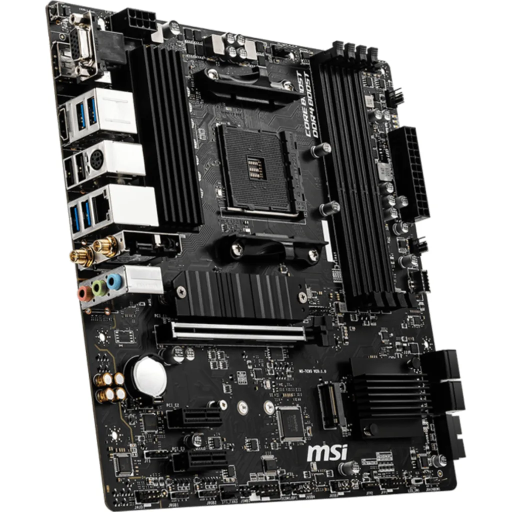 Imagen 3 de Tarjeta Madre MSI B550M PRO-VDH WIFI AMD AM4 DDR4 M.2 DP HDMI VGA LAN WIFI mATX