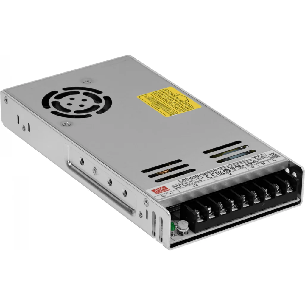 MEANWELL 350W 48V 7,3A Ajust. Metalica Regleta Fuente Poder c/Vent.