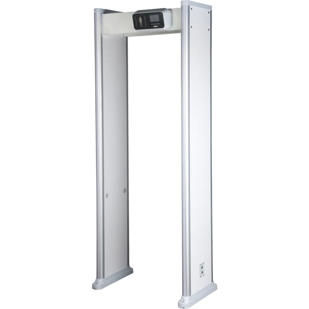 Imagen 1 de DHI-ISC-D118 arco detector de metales con 18 zonas configurables, LEDs de localización, pantalla LCD 3,5”, 255 niveles de sensibilidad, sensor IR, DSP y conectividad de red.