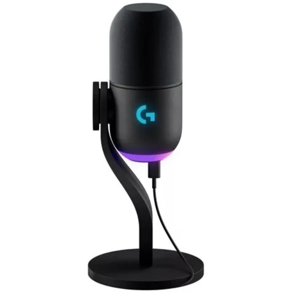 Micrófono Gamer Logitech Yeti GX, Supercardioide, RGB, USB-C, Color Negro