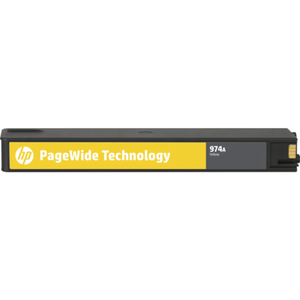 Imagen 1 de Cartridge HP 974A PageWide Amarillo para Impr PageWide 352/377/452/477, 3000Pág