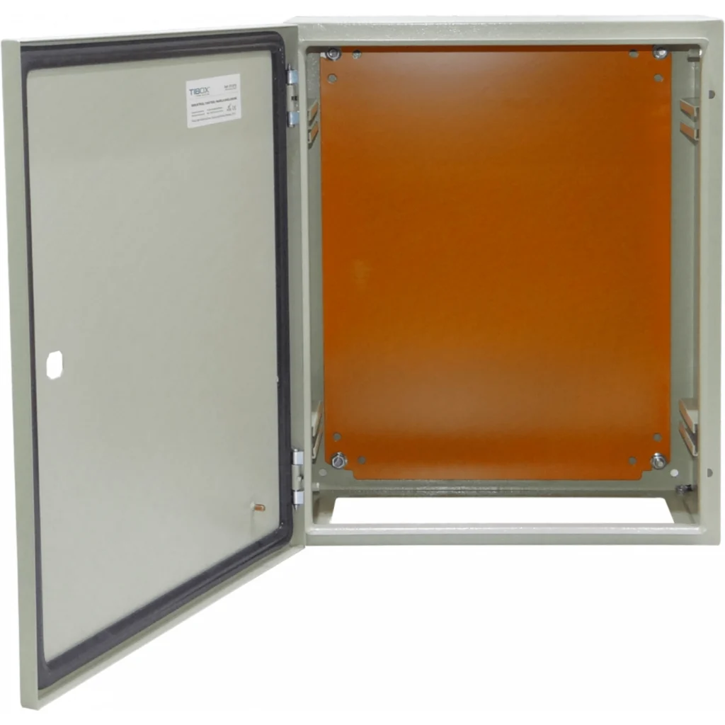 Imagen 3 de TIBOX 500x400x200mm 1-chapa-sin/Llave Caja Metalica IP66 Beige