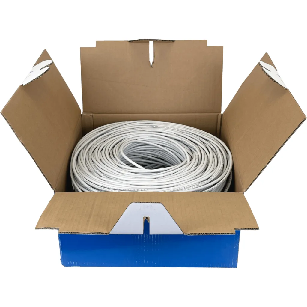 Imagen 1 de Cable de Red Trimerx Cat6 AWG23 Cable Unifilar 305mt GRIS