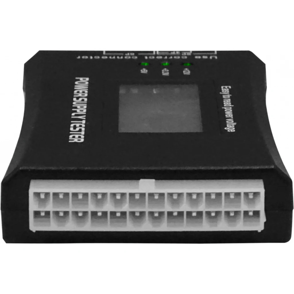 Tester Digital Fuente Poder para PC ATX BTX ITX 24-PIN SATA-IDE