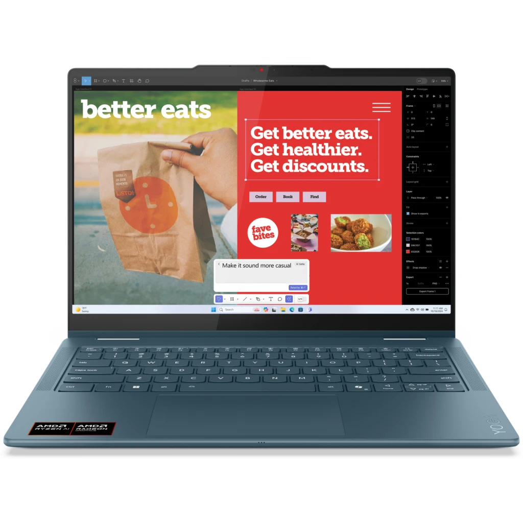 Imagen 1 de Notebook Lenovo Yoga 7 2in1 14AKP10 AMD Ryzen AI 7 350 32GB 1TB 14" Touch W11H