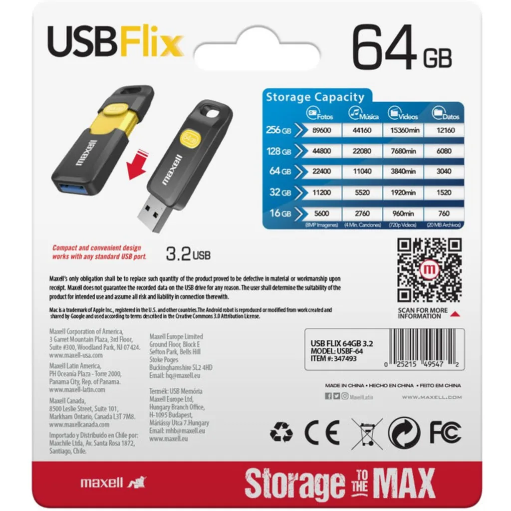 Imagen 3 de Pendrive Maxell FLIX64GB 3.2
