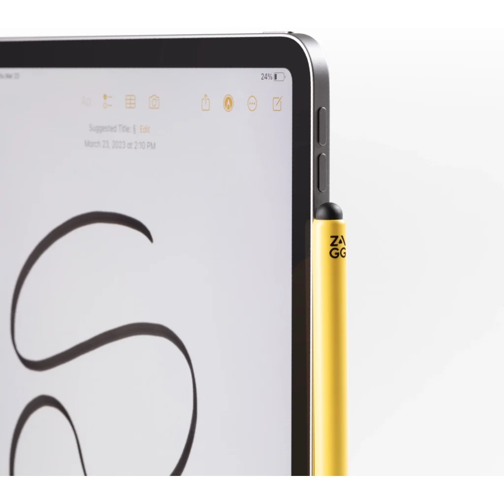 Imagen 5 de Lápiz Zagg Pro stylus 2 para iPad con carga inalámbrica Color Amarillo