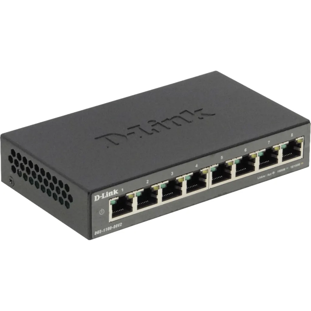 Imagen 2 de Switch D-Link DGS-1100-08, 8 Puertos Gigabit LAN RJ-48 1000Mbps Smart Managed 