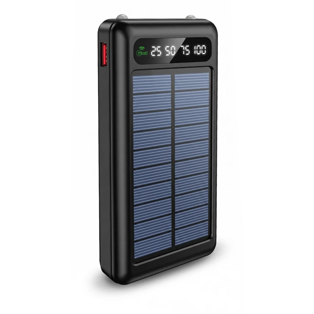 Imagen 2 de MLAB POWERBANK RAPIDO SOLAR  10.000mAh / 22.5W  CARGADOR PORTATIL SUN CHARGER