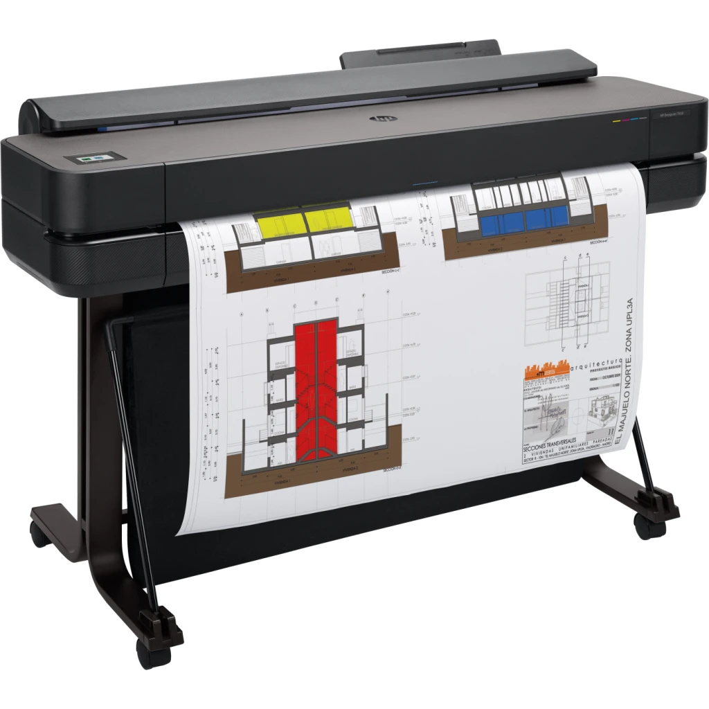 Imagen 2 de Plotter HP DesignJet T650 36" Inyecc Tinta color con Porta Rollo WiFi LAN USB2.0