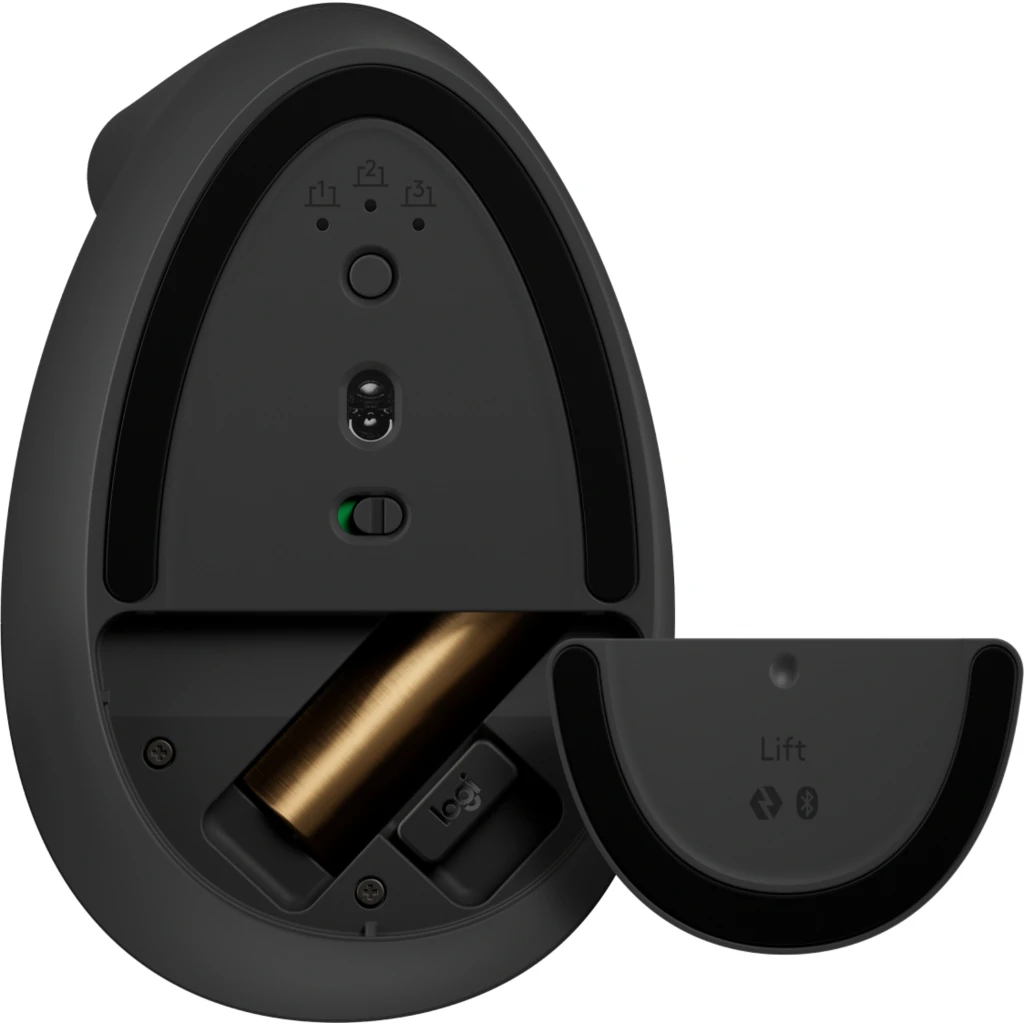 Imagen 4 de Mouse Ergonómico Inalámbrico Logitech Lift Vertical 4000DPI 6 BT Zurdo Grafito