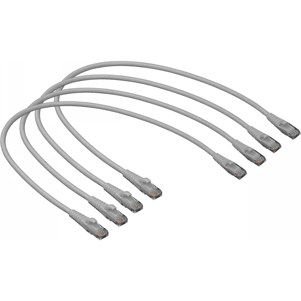 Imagen 4 de Cable de Red Linkmade CAT6 LSZH 60cm 4x0.6mt Inyectado Multifilar GRIS (4 Unid)