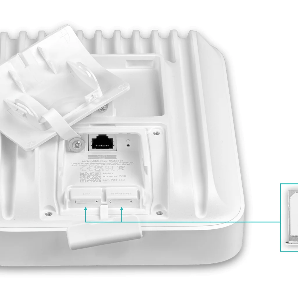 UniFi Modem 5G  Externo (5G NR / LTE, 2.5GbE ,Nano-SIM & eSIM, IP67, Pole/Wall Mount) Req: U-PoE