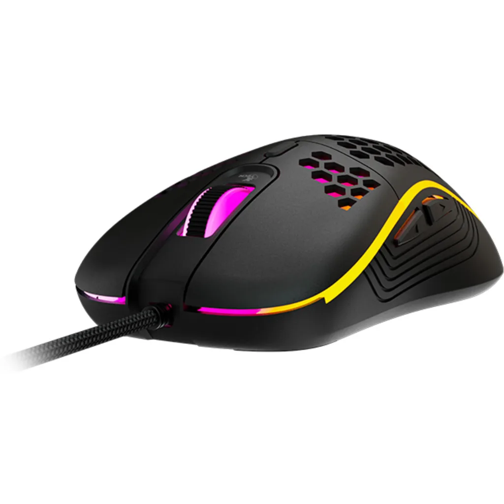 Xtech - XTM-620 - Mouse - USB - Wired - Black - Gaming 7 button Honeycomb
