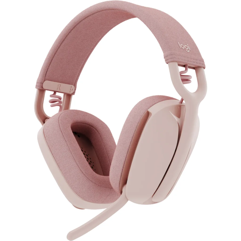 Imagen 1 de Audífonos Logitech Zone Vibe 100 Inalámbricos Bluetooth On Ear Color Rosa