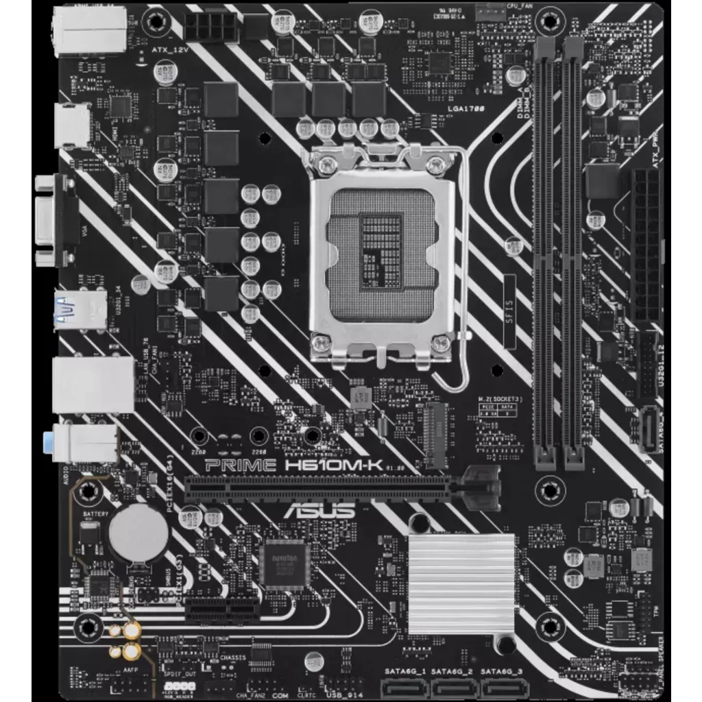 Imagen 1 de Placa Madre Asus H610M-K Prime Intel Micro ATX DDR5 LGA 1700 PCIe 4.0 M.2
