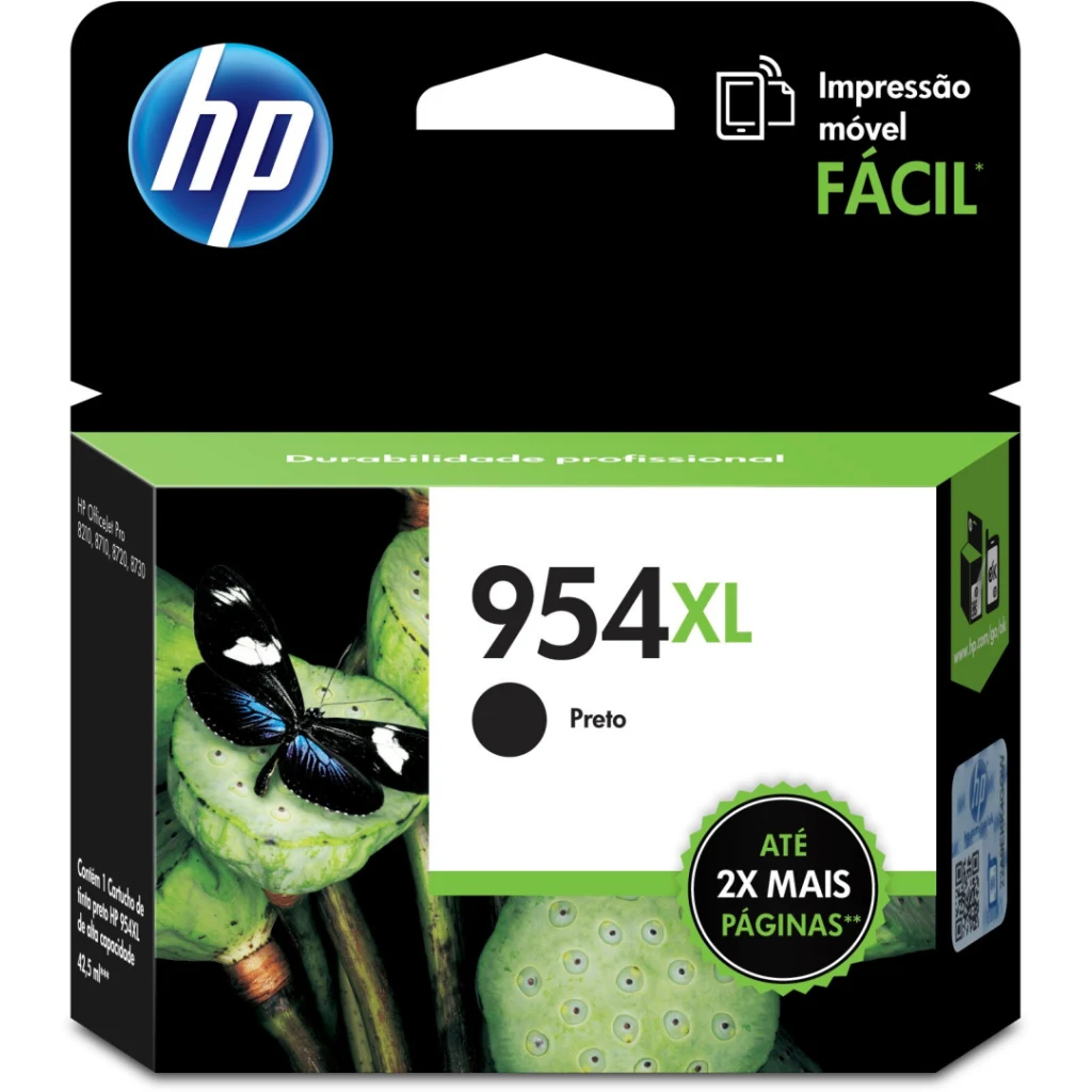 Cartucho de Tinta HP 954XL Negro L0S71AL 2000pag. OfficeJet 7740/8210 /7730/7720