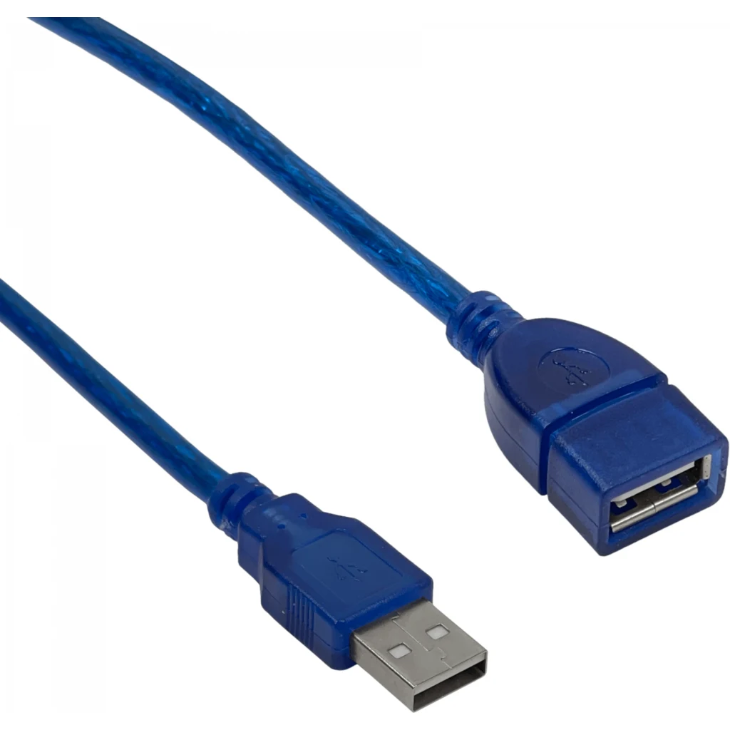 Imagen 2 de Cable Extensión USB 2.0 Tipo-A Macho a Hembra Pasivo Longitud 1.5mts Color Azul