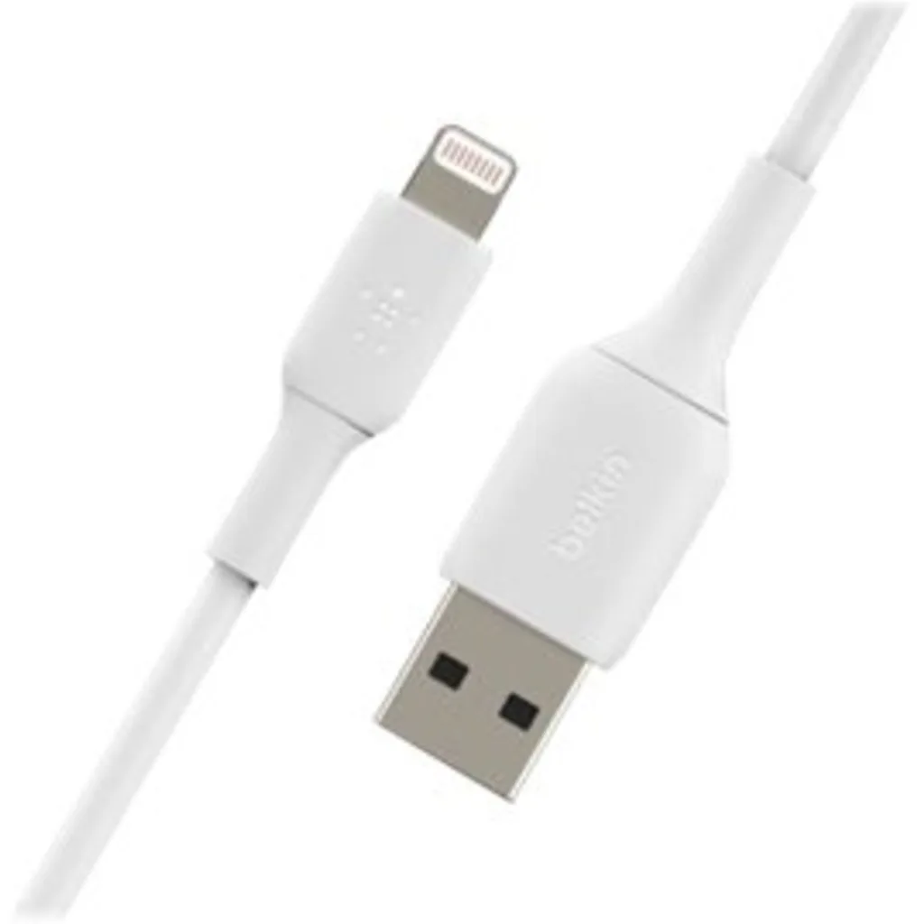 Imagen 7 de Belkin BOOST CHARGE - Cable Lightning - Lightning (M) a USB (M) - 1 m - blanco - para Apple 10.5-inch iPad Pro; 12.9-inch iPad Pro (2nd generation); iPhone 11, 11 Pro, 11 Pro Max, 8, XR, XS, XS Max