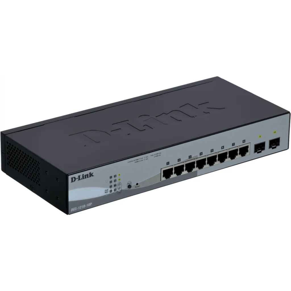 Imagen 5 de SWITCH DLINK DGS-1210-10P 10-ports Smart III Giga 2-porUTP/SFP; POE