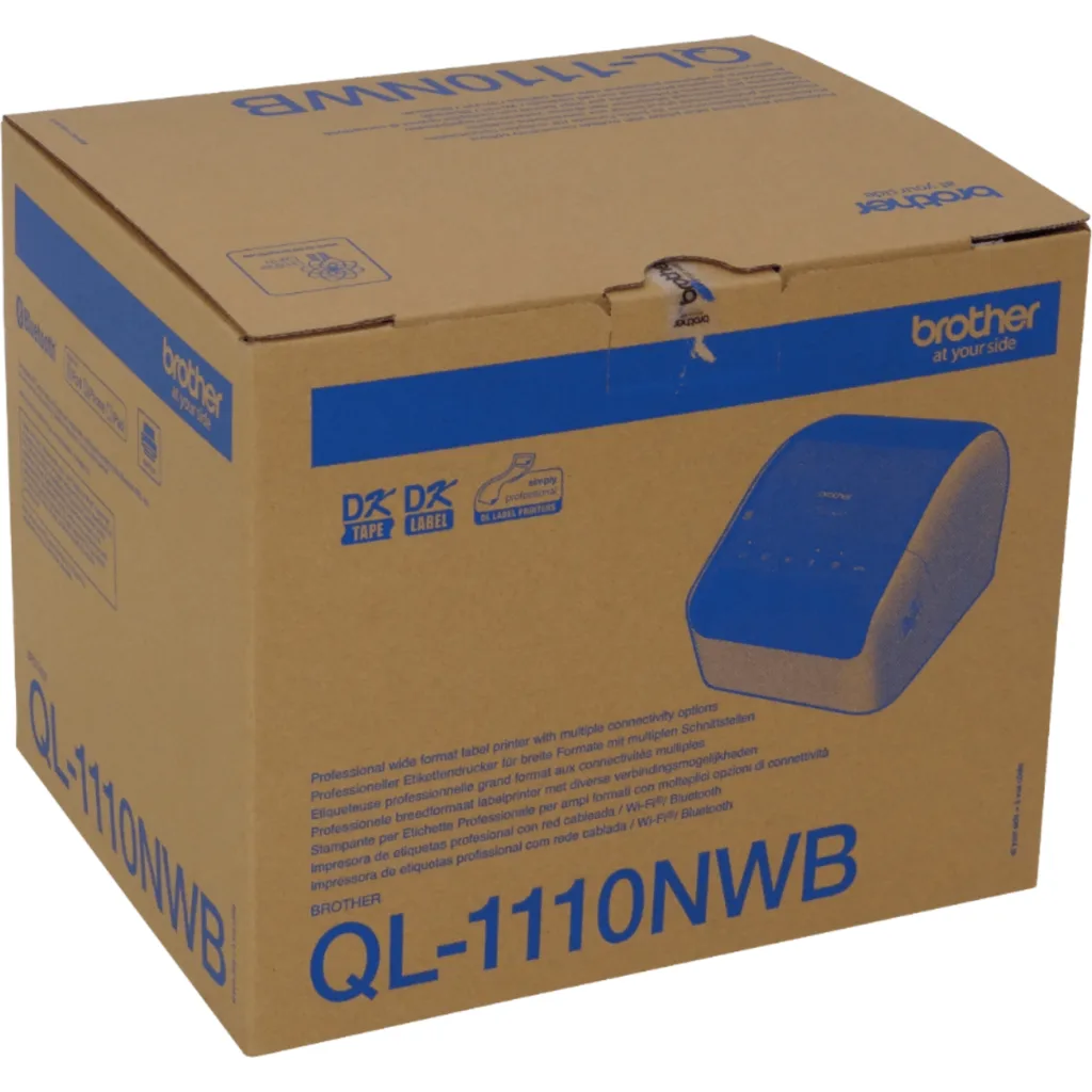 Imagen 3 de BROTHER 103mm 2-USB LAN WiFi BT DK 300dpi Impresora Termica AutoCorte