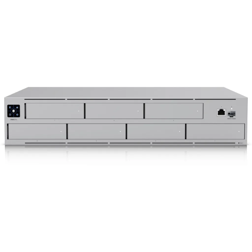 NAS Ubiquiti UNAS-PRO, 7 Bahías 2.5"/3.5" 2U 10Gbps Cortex-A ARM 8GB LAN SFP+