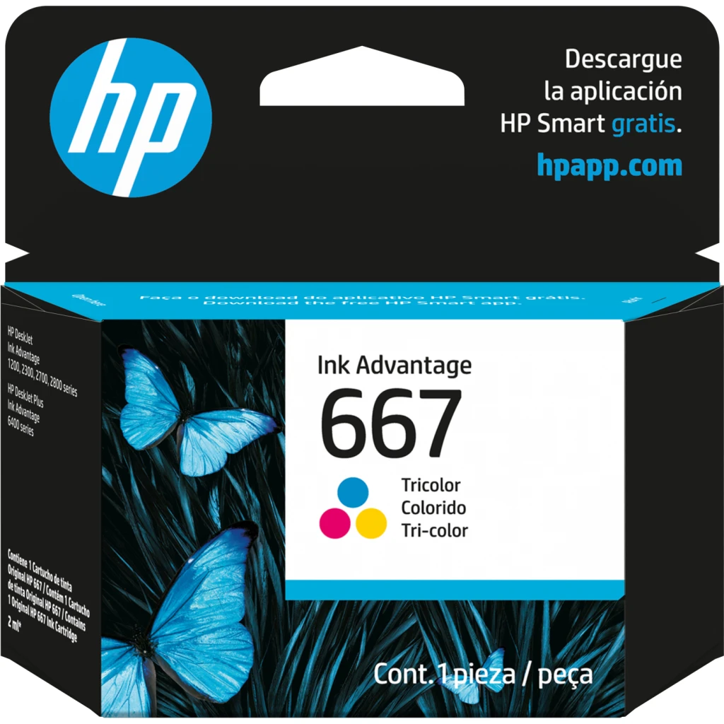 Cartridge HP 667 Tri-Color Comp Advantage1216/1275/4177, 100 Páginas