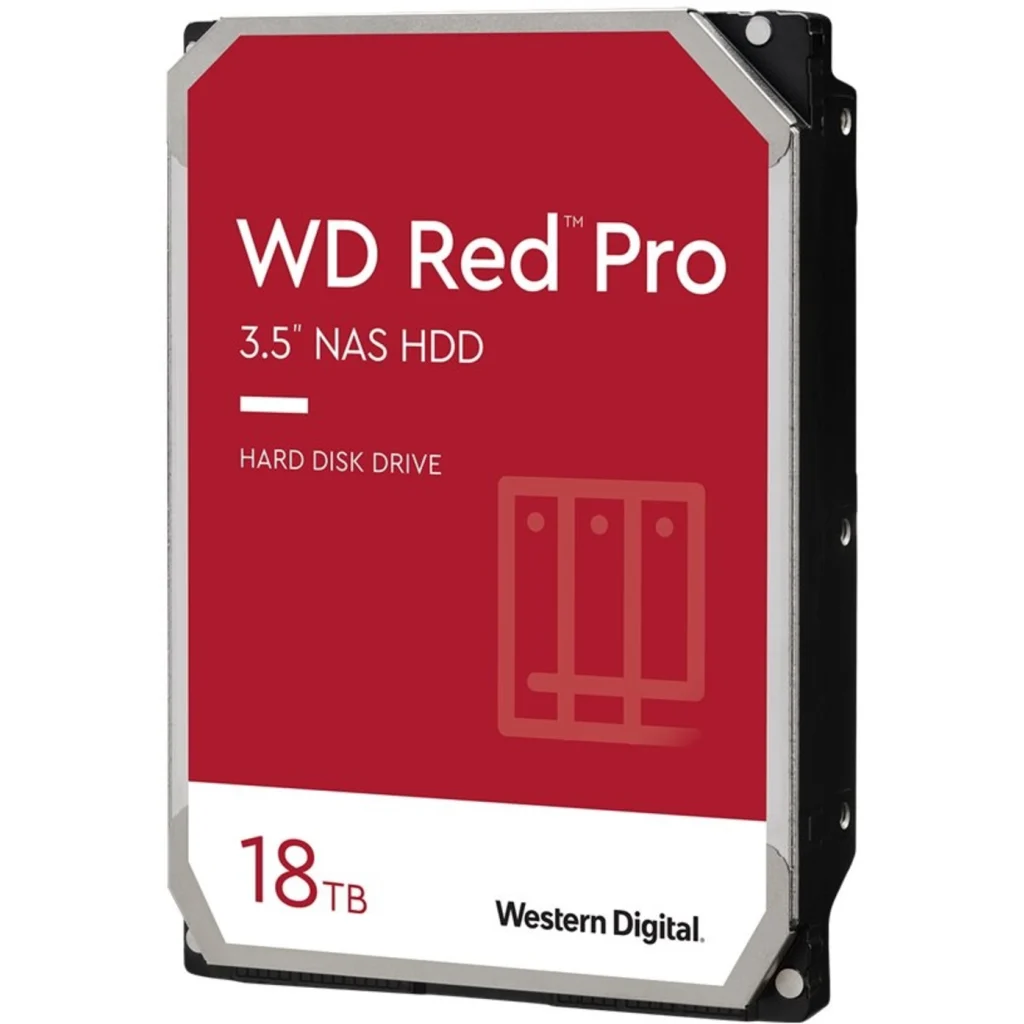 Disco Duro Western Digital Red Pro 18TB 3.5" 7200RPM SATA3 6Gb/s 512MB p/NAS