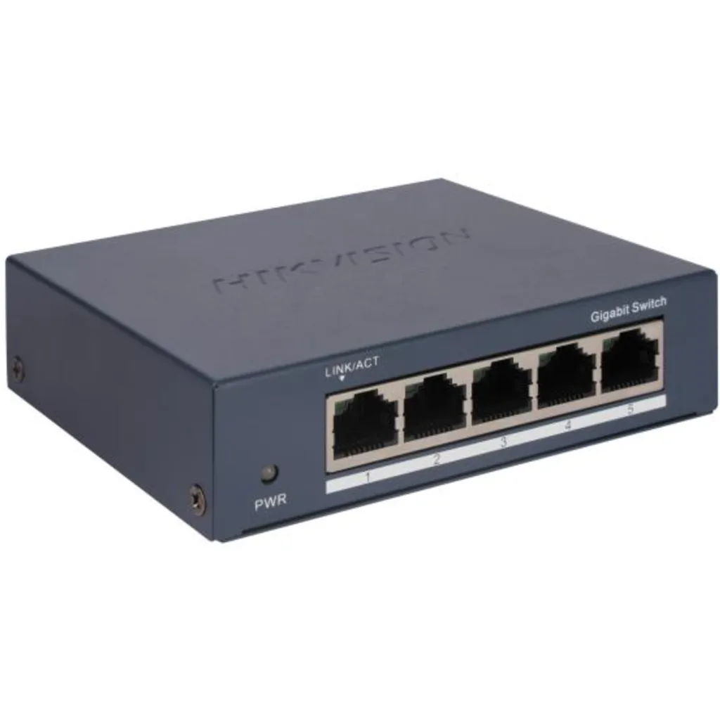 Imagen 1 de SWITCH 10/ 100/ 1000 5P DS-3E0505-O(O-STD)/ METAL HIKVISION