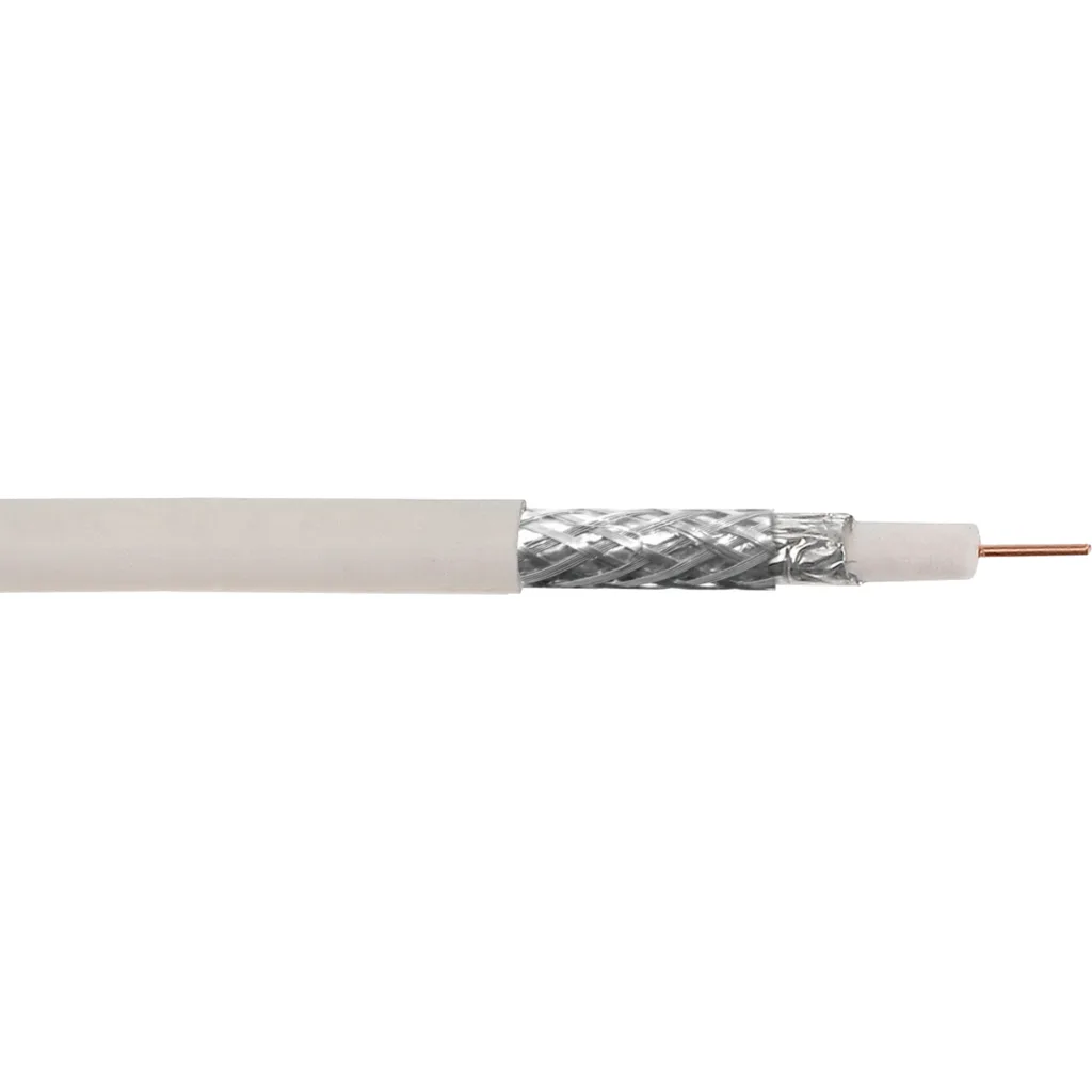 Imagen 1 de RG6 Blanco 305mts Carrete RG-6 Cable Coaxial 75ohm Aleacion-CCS