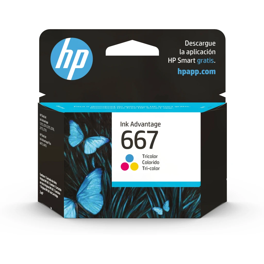 Cartridge HP 667 Tri-Color Comp Advantage1216/1275/4177, 100 Páginas