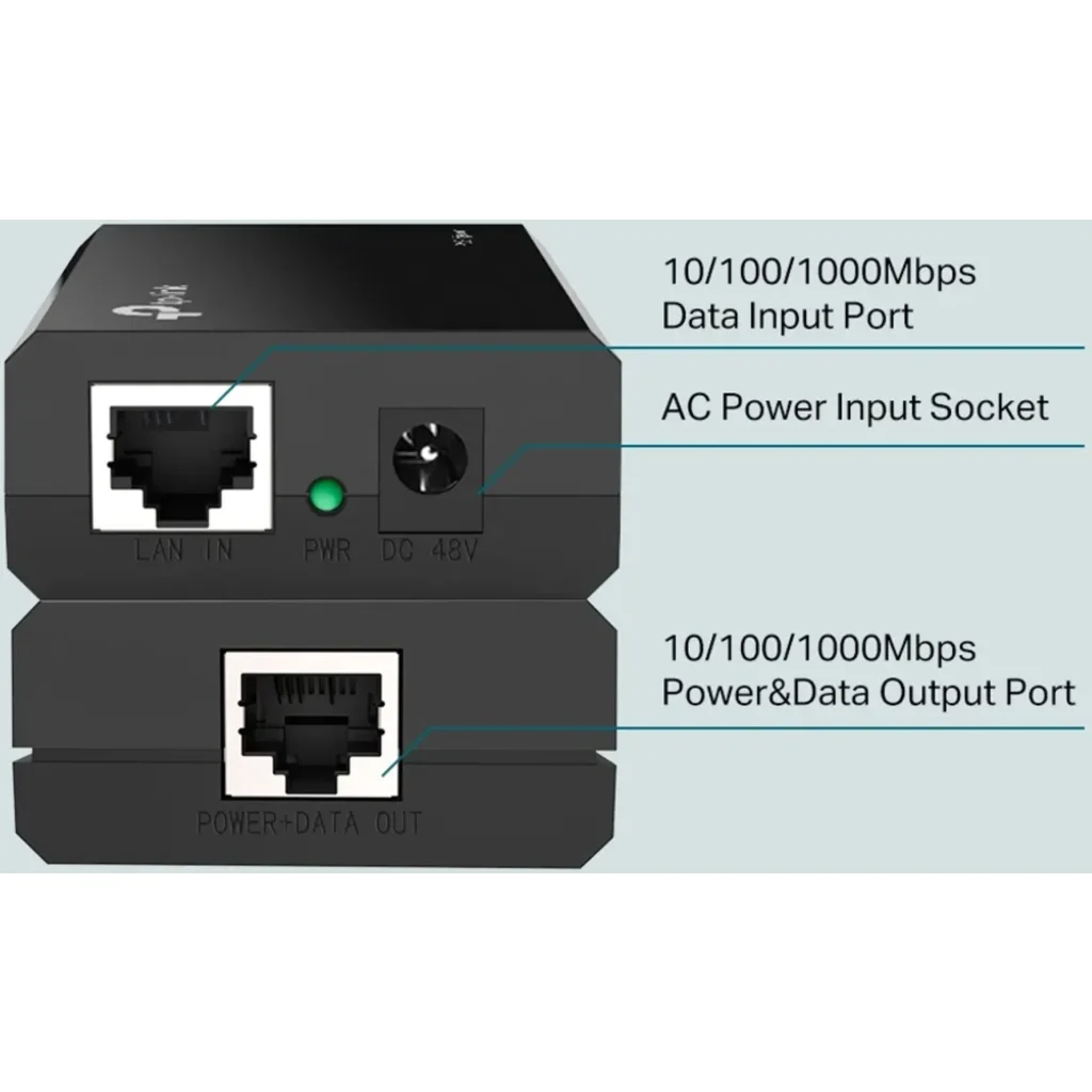 Imagen 2 de Inyector Ethernet TP-Link TL-POE150S POE Gigabit 802.3AF