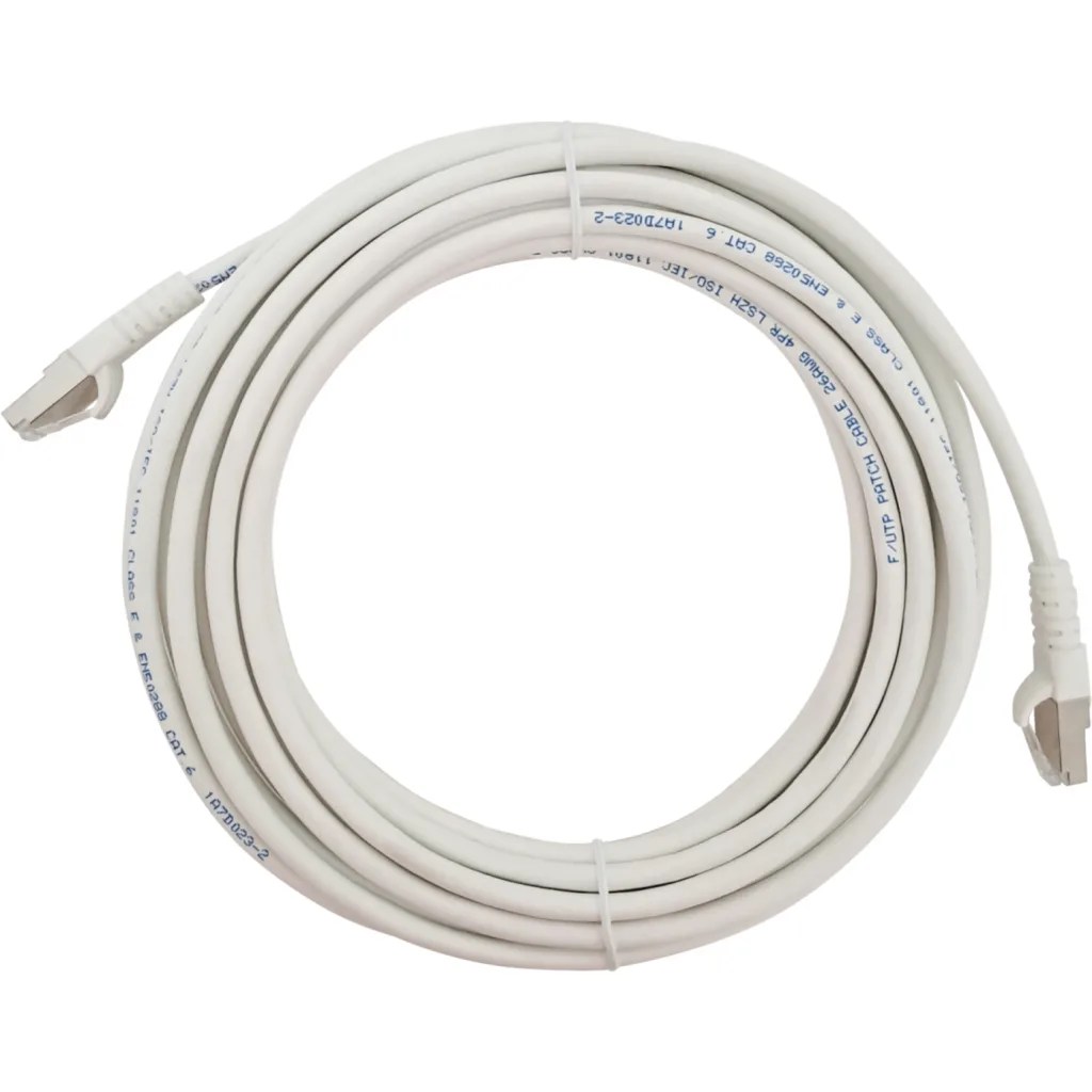 Imagen 3 de LINKMADE 7MT F/UTP CAT6 BLANCO LSZH CABLE PATCH MULTIFILAR INYECTADO