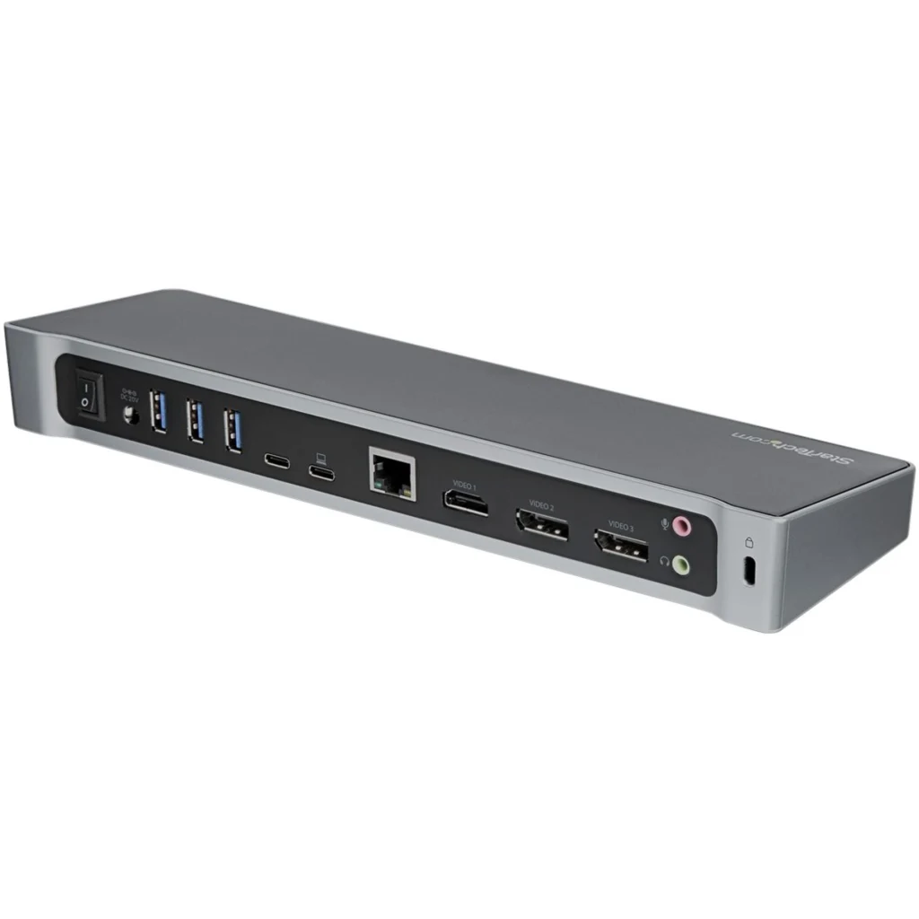 Imagen 7 de Docking Station StarTech USB-C a Prts 2*DP HDMI LAN 4*USB3.0 2*USB-C Plata/Negro