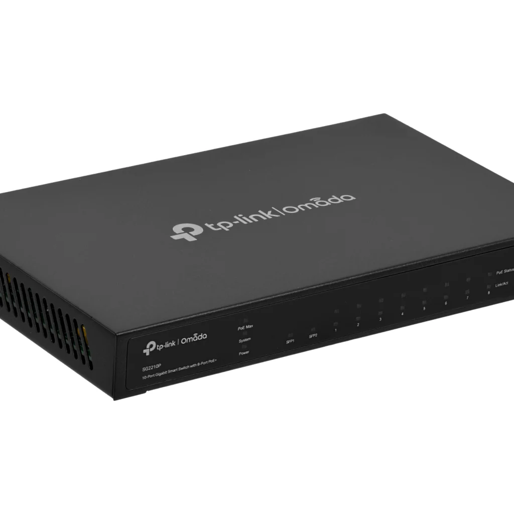TP-LINK 8-1000-PoE-at 2-SFP 53W-tot Switch Smart Desktop inc48V Omada