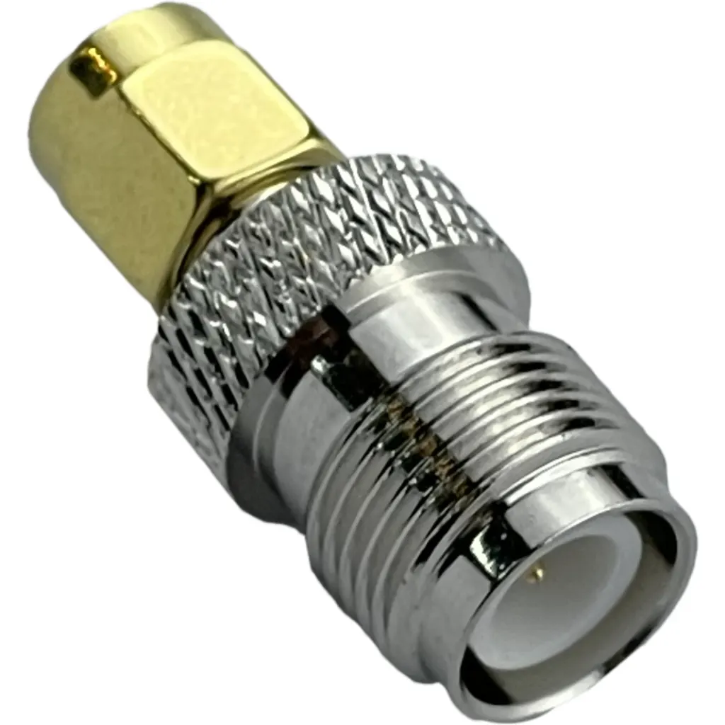 Imagen 2 de RPSMA-Macho RPTNC-Hembra Adaptador Copla Coaxial