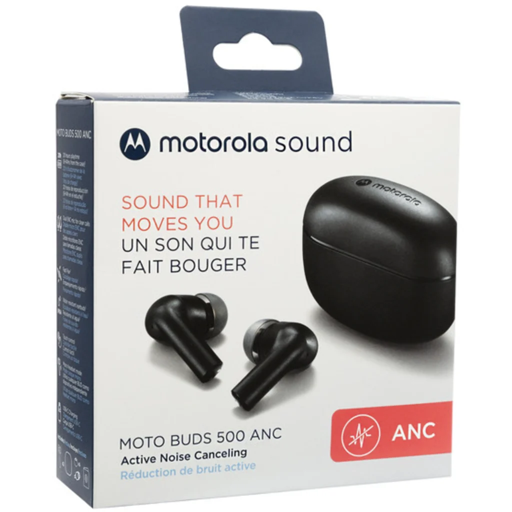 Imagen 1 de MOTO BUDS 500 ANC AUDIFONO MOTOROLA NEGRO TRUE WIRELESS