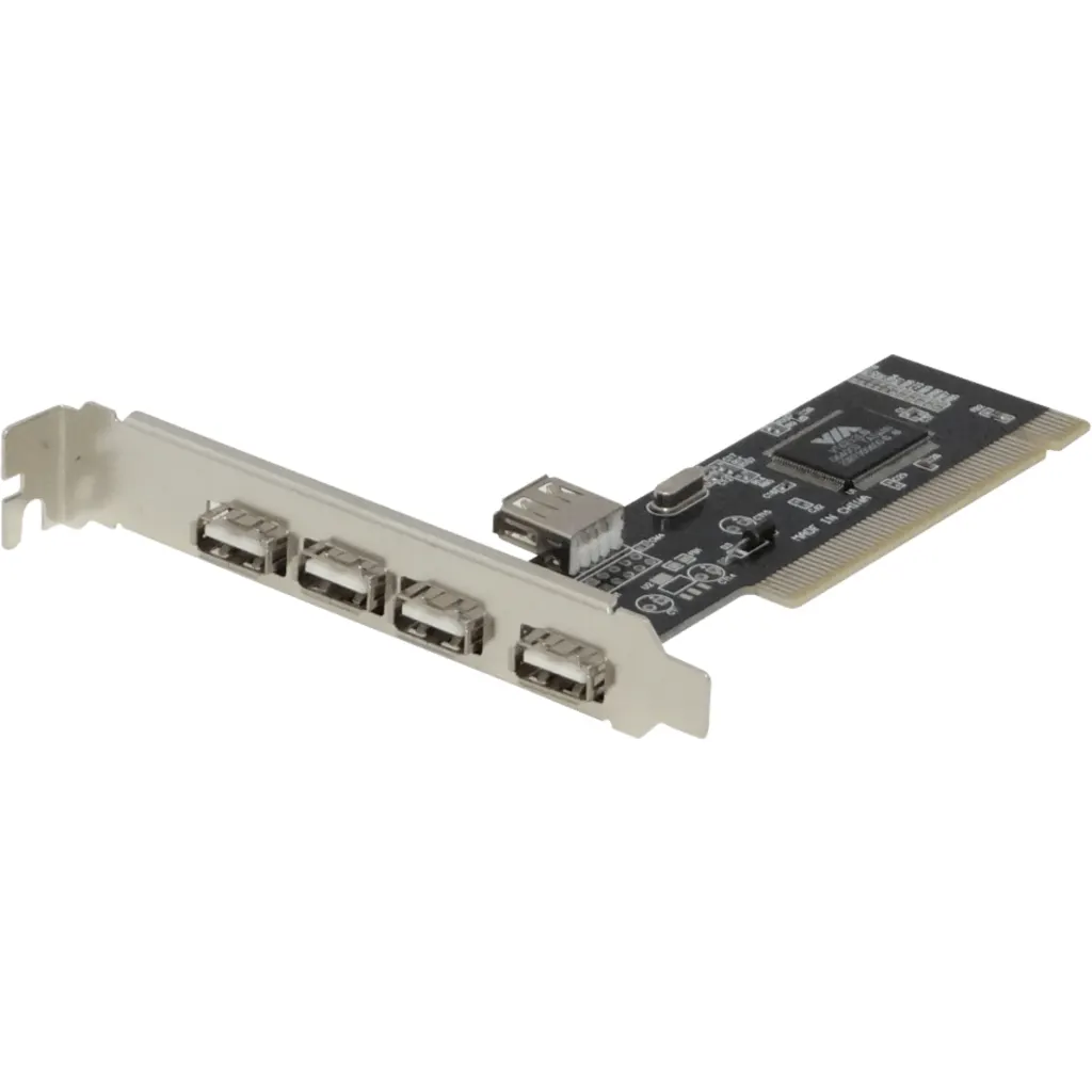 Imagen 1 de Tarjeta PCI-Legacy 5-USB2.0 5-USB-AH (4-ext 1-int) Chipset VIA-VT6212L