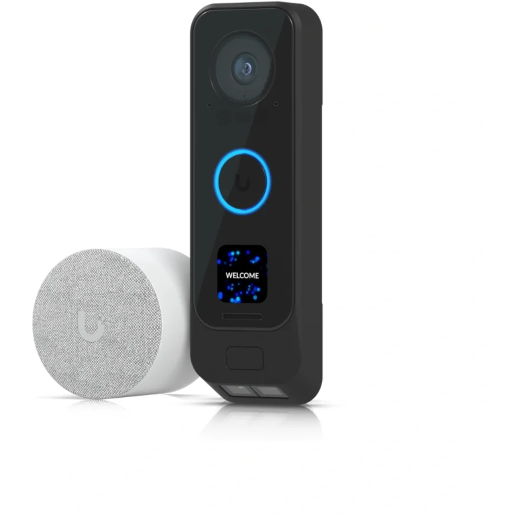 Dual-camera PoE doorbell and PoE chime
