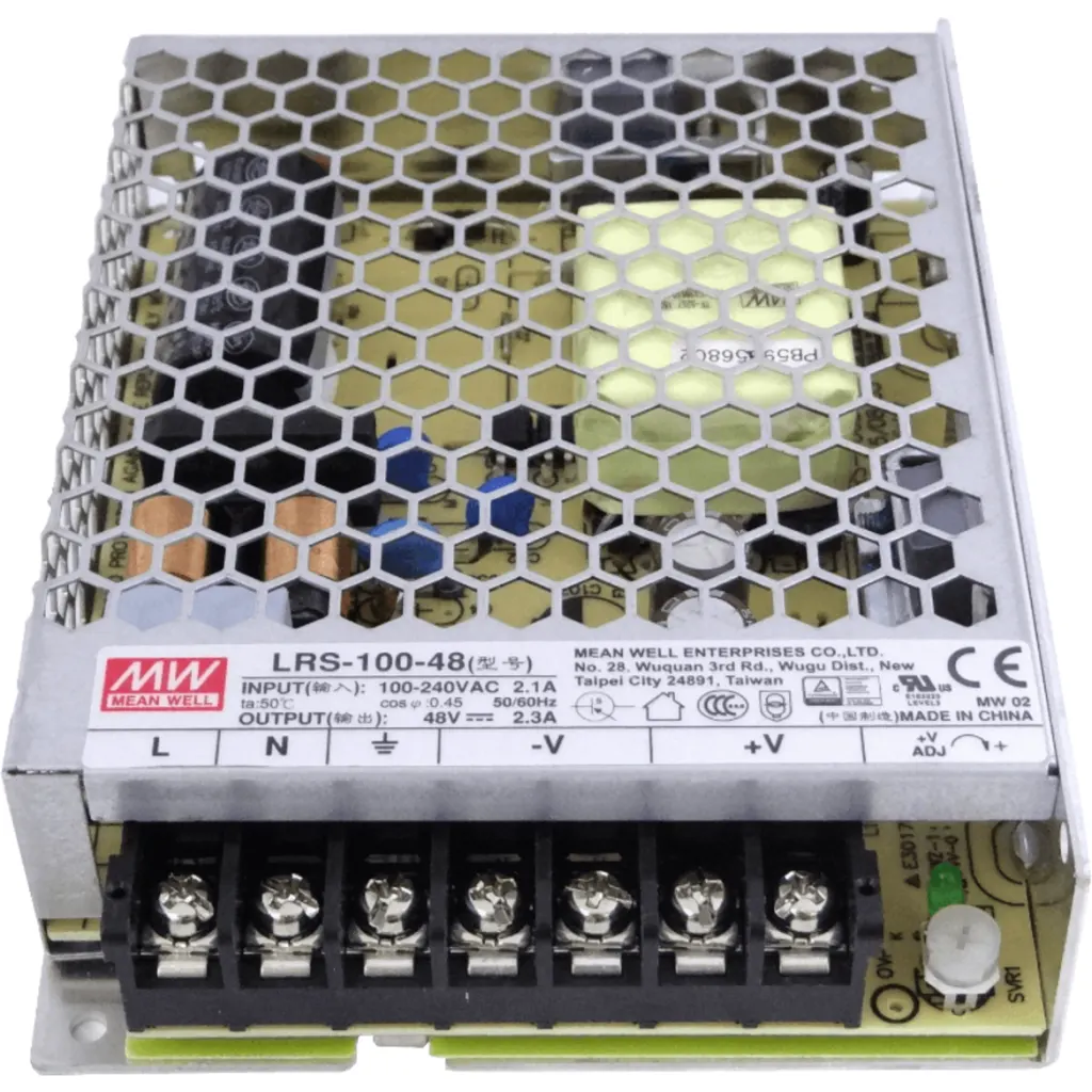Imagen 3 de MEANWELL 110W 48V 2,3A Open-Frame Fuente-Poder 100-240VAC Ajustable