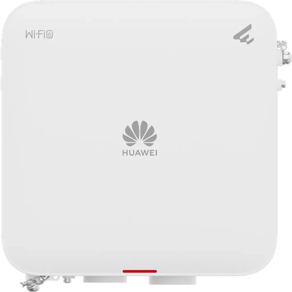 AP761. AP de exterior Huawei eKit Wifi 6 con velocidad de 1.775 Gbps cuenta con doble banda recomendado para 120 usuarios concurrentes cuenta con 1 puertos 1 Gbps y 1 SFP alcance optimo de 120m 